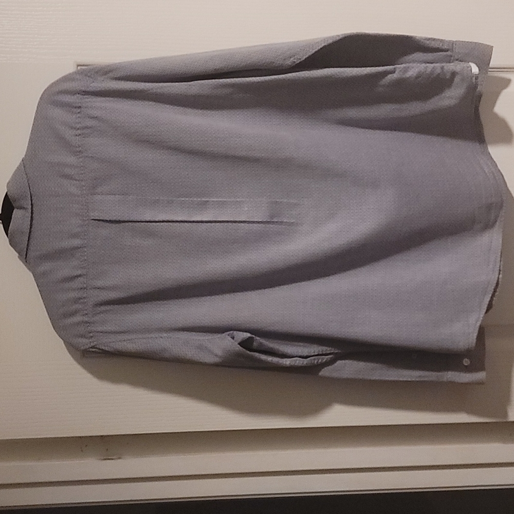 Men's Original Penguin large blue/white long sleeve button-down - Picture 3 of 3
